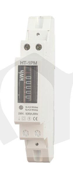 Elektroměr 1F na DIN lištu mechanický, HT-1PM