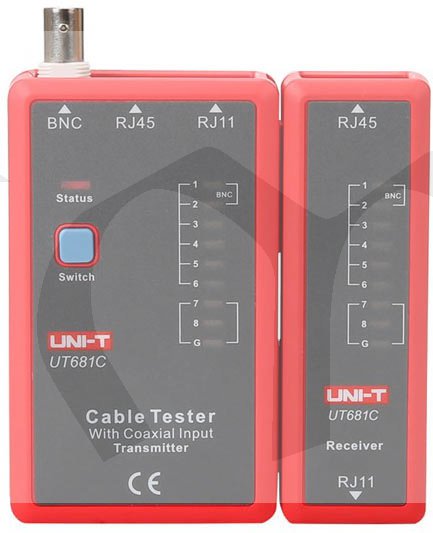 Tester kabelu UT681C (RJ45, RJ11, BNC)