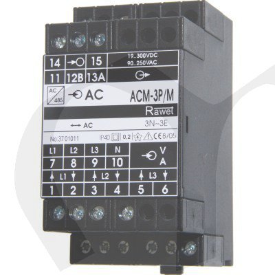 Převodník ACM-3P/M parametry 3f sítě