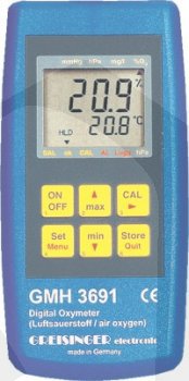 GMH 3691 - Oxymetr pro měření koncentrace kyslíku ve vzduchu